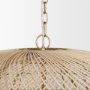 70916 - Thad 4-Light Natural Woven Rattan Dome Chandelier