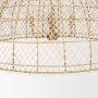 70916 - Thad 4-Light Natural Woven Rattan Dome Chandelier