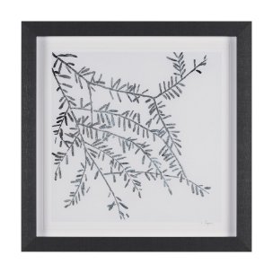 Evergreen Branches I by Mercana Studio a Hand Embellished Framed Art Print Matted under Glass