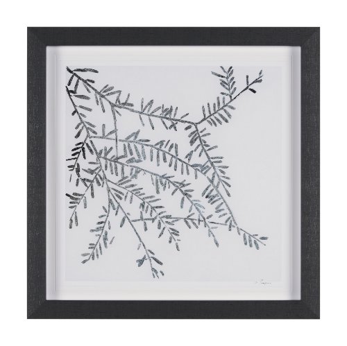 15544 - Evergreen Branches I by Mercana Studio a Hand Embellished Framed Art Print Matted under Glass