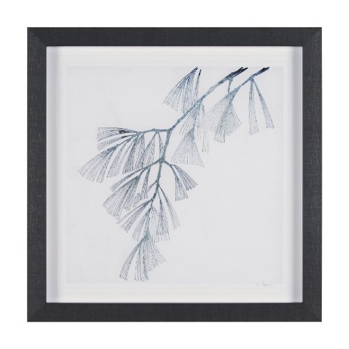 15545 - Evergreen Branches II by Mercana Studio a Hand Embellished Framed Art Print Matted under Glass