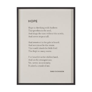 Hope by Mercana Studio a Hand Embellished Framed Art Print Matted under Glass