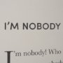 15549 - I'm Nobody by Mercana Studio a Hand Embellished Framed Art Print Matted under Glass