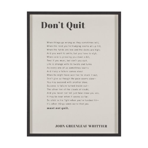 15551 - Don't Quit by Mercana Studio a Hand Embellished Framed Art Print Matted under Glass