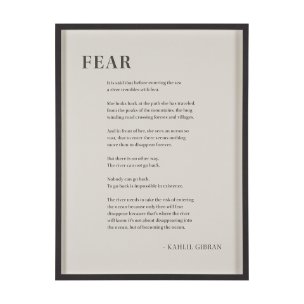 Fear by Mercana Studio a Hand Embellished Framed Art Print Matted under Glass