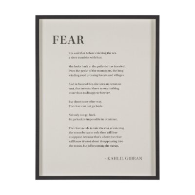 15553 - Fear by Mercana Studio a Hand Embellished Framed Art Print Matted under Glass
