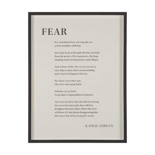 15553 - Fear by Mercana Studio a Hand Embellished Framed Art Print Matted under Glass