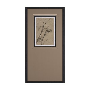 Black Chokecherry 1 by Mercana Studio a Hand Embellished Framed Art Print Matted under Glass