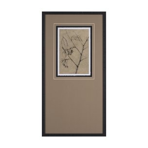 Black Chokecherry 2 by Mercana Studio a Hand Embellished Framed Art Print Matted under Glass
