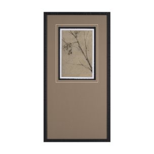 Black Chokecherry 3 by Mercana Studio a Hand Embellished Framed Art Print Matted under Glass