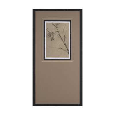 15564 - Black Chokecherry 3 by Mercana Studio a Hand Embellished Framed Art Print Matted under Glass