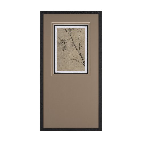 15564 - Black Chokecherry 3 by Mercana Studio a Hand Embellished Framed Art Print Matted under Glass