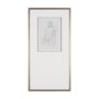 15565 - Sitting Model I by Mercana Studio a Hand Embellished Framed Art Print Matted under Glass