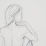 15566 - Sitting Model II by Mercana Studio a Hand Embellished Framed Art Print Matted under Glass