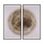 15568 - Soft Eclipse (Set of 2) by Mercana Studio a Hand Embellished Framed Art Print Matted under Glass