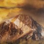 15570 - Peak Pursuit by Bobbie Goodrich a Hand Embellished Framed Photo Art Print Matted under Glass