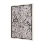 15571 - Cat Sketch by Mercana Studio a Hand Embellished Framed Art Print Matted under Glass