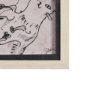 15571 - Cat Sketch by Mercana Studio a Hand Embellished Framed Art Print Matted under Glass