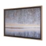 15589 - Riverside Reflection - Forest by Mikael Svensson a Framed Photo Art Print Matted under Glass