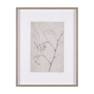 Chokecherry 2 by Mercana Studio a Hand Embellished Framed Art Print Matted under Glass