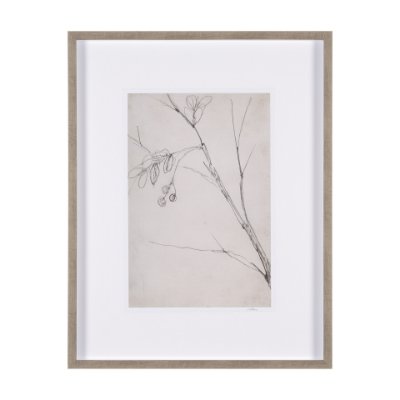 15561 - Chokecherry 3 by Mercana Studio a Hand Embellished Framed Art Print Matted under Glass
