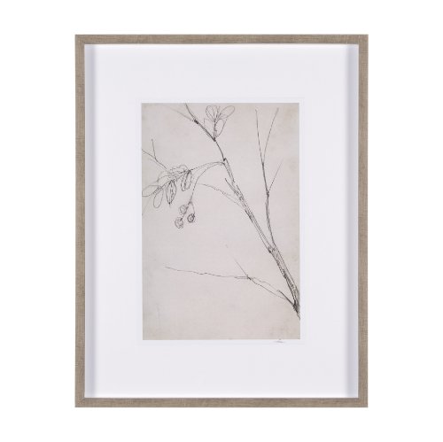 15561 - Chokecherry 3 by Mercana Studio a Hand Embellished Framed Art Print Matted under Glass