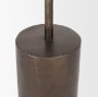70649 - Petria Antiqued Gold Textured Metal Taper Candle Holders