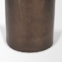 70649 - Petria Antiqued Gold Textured Metal Taper Candle Holders