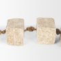 71032 - Mala Beige Paper Mache Cube Garland