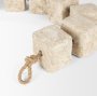 71032 - Mala Beige Paper Mache Cube Garland