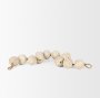71033 - Varamala Beige Paper Mache Sphere Garland