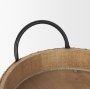 71046 - Wheaton Light Brown Wood w/ Natural Jute Serving Trays