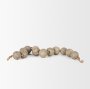 71060 - Varamala Dark Beige Paper Mache Sphere Garland