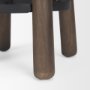 71037 - Weldon Dark Brown Wood w/ Matte Black Metal Counter Stool