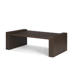Wesson Dark Brown Wooden Rectangular Coffee Table