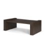 71039 - Wesson Dark Brown Wooden Rectangular Coffee Table