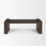 71039 - Wesson Dark Brown Wooden Rectangular Coffee Table