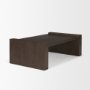 71039 - Wesson Dark Brown Wooden Rectangular Coffee Table