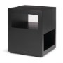 71053 - Vondra Matte Black Metal w/ Open Shelves Side table