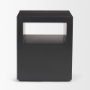 71053 - Vondra Matte Black Metal w/ Open Shelves Side table