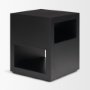 71053 - Vondra Matte Black Metal w/ Open Shelves Side table