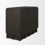 71040 - Wagner Dark Brown Wood w/ Arched Design Accent Cabinet