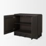 71040 - Wagner Dark Brown Wood w/ Arched Design Accent Cabinet