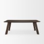 71041-AB - Welborn 84" Dark Brown Wood Rectangular Dining Table