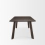 71041-AB - Welborn 84" Dark Brown Wood Rectangular Dining Table