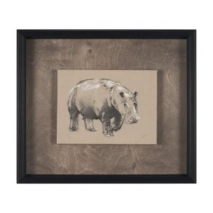 African Animal Study I by Mercana Studio a Hand Embellished Framed Art Print