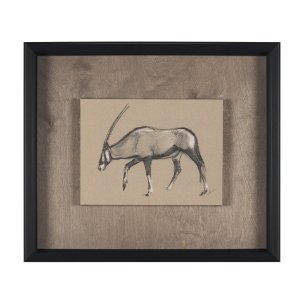 African Animal Study II by Mercana Studio a Hand Embellished Framed Art Print
