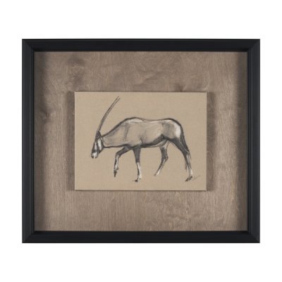 15577 - African Animal Study II by Mercana Studio a Hand Embellished Framed Art Print