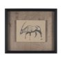 15577 - African Animal Study II by Mercana Studio a Hand Embellished Framed Art Print