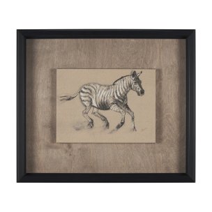 African Animal Study III by Mercana Studio a Hand Embellished Framed Art Print